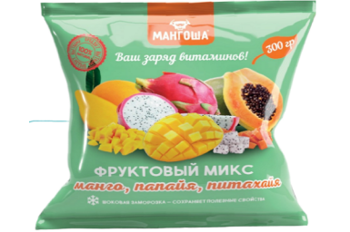 Смесь фруктов (манго, папайя, питахайя)